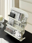 Axyaa Metal Desktop Makeup Organizer Shelf Palette Lipstick Holder