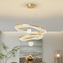 Axyaa Modern LED Chandelier Pendant Light for Dining Room and Living Room