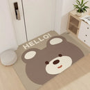 Axyaa Zero Formaldehyde Entry Door Mat - Crystal Velvet Suction Household Carpet
