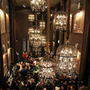 Axyaa Retro Birdcage Crystal LED Pendant Chandelier for Home Decor
