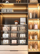 Axyaa Handbag Organizer Storage Box Display Showcase - Dustproof Acrylic Holder
