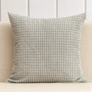 Axyaa Soft Corduroy Corn Grain Throw Pillow Cover for Home Decor - 40/45/50cm