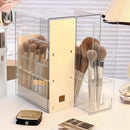 Axyaa Makeup Brush & Lipstick Holder, Divided Storage Rack for Dressing Table