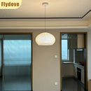 Axyaa White Woven Pendant Light: Modern Minimalist Lighting for Restaurant, Tea Room, Living Room