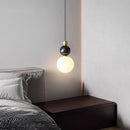 Axyaa Glass Ball LED Pendant Light in Modern Nordic Design