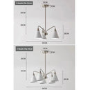 Axyaa Modern LED Ceiling Chandeliers for Home Kitchen Bedroom Restaurant - 3 Heads