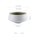 Axyaa High Foot Ceramic Soup Bowl Dessert Pasta Salad Snack Household Specialty Tableware