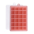 Axyaa Silicone Ice Cube Tray - 24 Grid Small Square Mold for Ice Maker