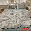 Axyaa Cloud Kapok Knitted Cotton Summer Quilt Set