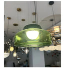 Axyaa Amber Smoky Grey Glass Pendant Lamp - LED Ceiling Light