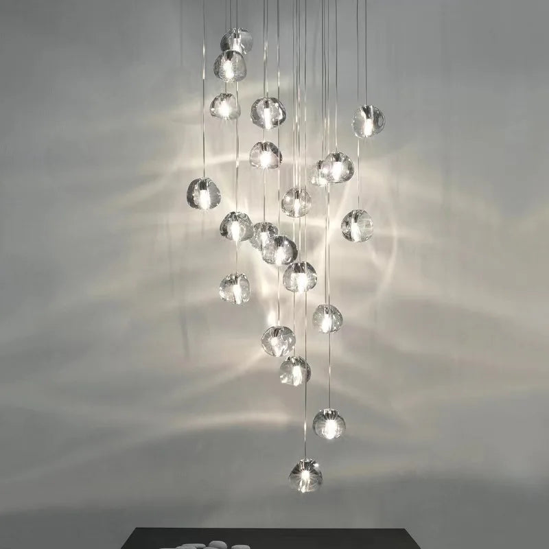 Nordic Crystal Chandelier for Modern Living Spaces by Axya