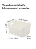 Axyaa Kitchen Organizer: Seasoning & Tableware Storage Box with Desktop Basket