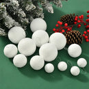 Axyaa White Foam Christmas Tree Snowball Ornaments