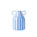 Axyaa Ceramic Striped Double Ear Vase Hydroponic Planter Ornament