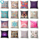 Abstract Geometric Bohemian Pillowcase in Colorful Exotic Style by Axyaa