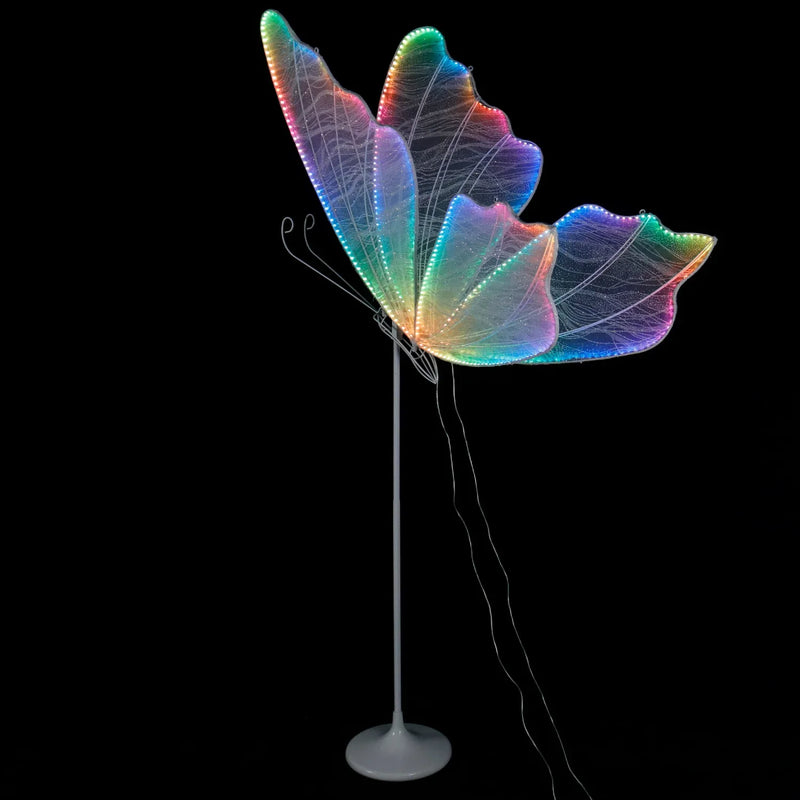 Axyaa RGB Butterfly LED Floor Lights with Remote Control for Events & Weddings