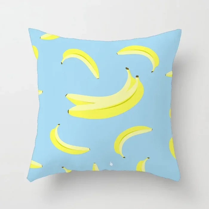 Axyaa Cartoon Watermelon Banana Print Seat Cushion Cover