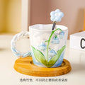 Axyaa Lily of The Valley 3D Flower Cup and Spoon Set