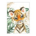 Axyaa Jungle Animals Custom Name Wall Art Poster Canvas Painting Nursery Decor
