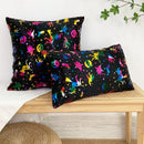 Axyaa Halloween Gilded Pillowcase Cojines, Colorful Sofa Cushion Cover