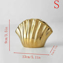 Axyaa Shell Ceramic Vase Deco, Elegant Vintage Flower Arrangement