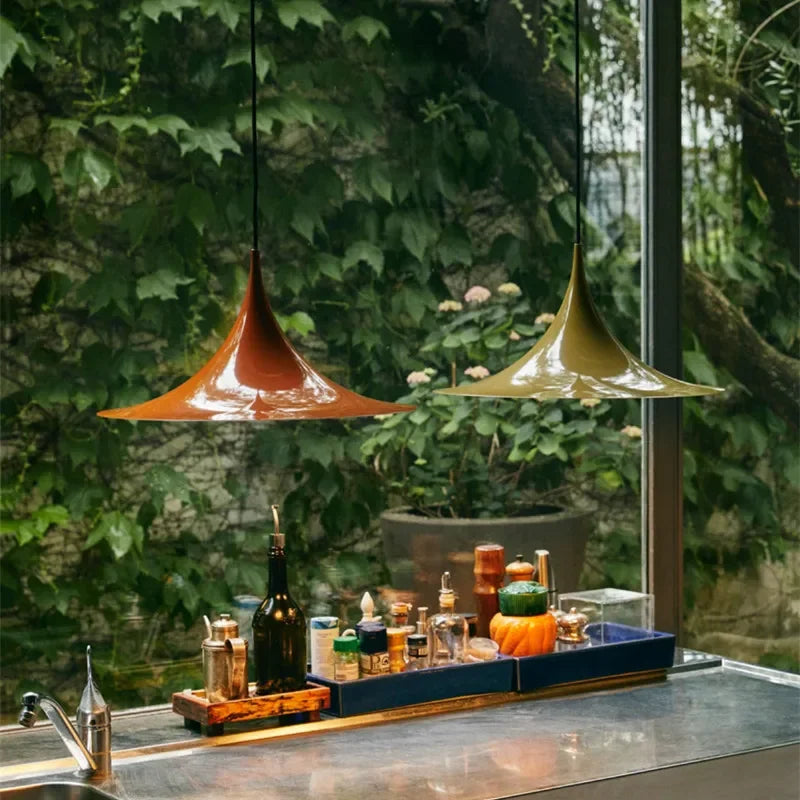 Axyaa Scandi Seim Pendant Single Head Lamp - Minimalist Chandelier