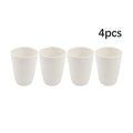 Axyaa White Plastic Tableware Set: Plate, Bowl, Cup, Fruit Plate, Dessert Plate, Salad Bowl, Drink Cup