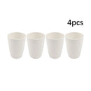 Axyaa White Plastic Tableware Set: Plate, Bowl, Cup, Fruit Plate, Dessert Plate, Salad Bowl, Drink Cup