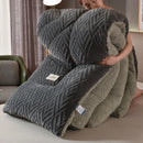 Axyaa Velvet Coral Fleece Queen Weighted Blanket: Soft & Cozy Winter Comforter