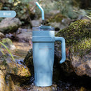 Axyaa Light Luxury Handle Cup: Insulated Straw Cup for Office, Travel, and Car
