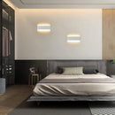 Axyaa Modern LED Wall Sconces - Up and Down Aluminum Bedside Lights for Living Room and Corridor
