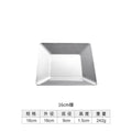 Axyaa Stainless Steel Square Plate for Dim Sum and Barbecue