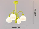 Axyaa Kids' Pumpkin Green Chandelier