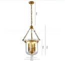 Axyaa Drum Chandelier: Retro Industrial Pendant Light for Restaurant, Aisle, and Corridor