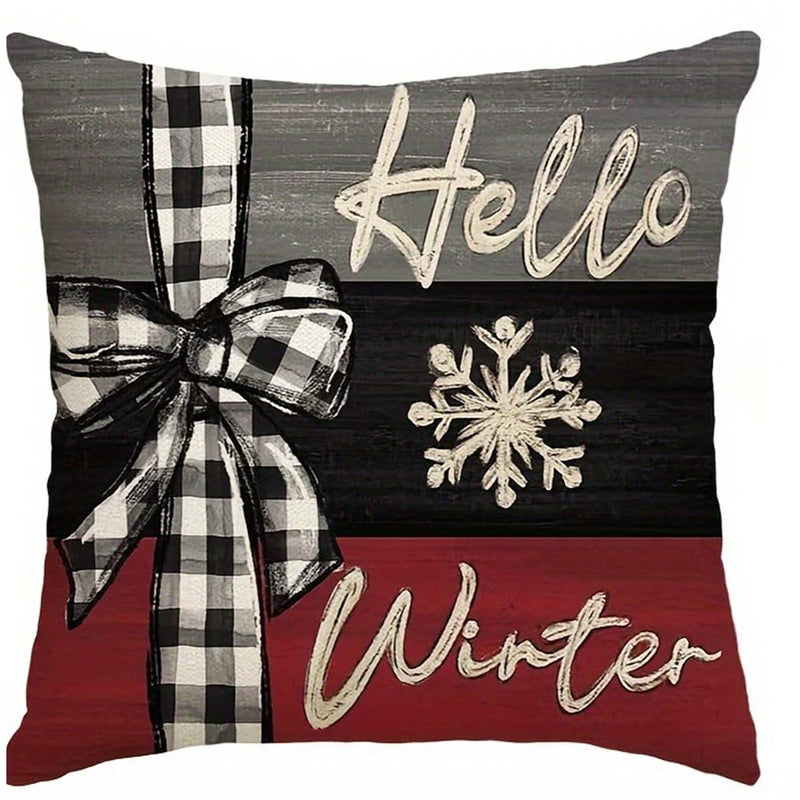Axyaa Christmas Pillowcase 45x45cm - Home Decor & New Year Gift