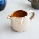 Axyaa Ceramic Milk Jug with Handle: Retro Style Gravy Boat & Seasoning Tool