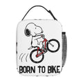 Axyaa Bicycle Merch Lunch Tote Bag Insulated Thermal Cooler Bento Box