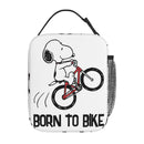 Axyaa Bicycle Merch Lunch Tote Bag Insulated Thermal Cooler Bento Box