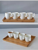 Axyaa 210ML Bone  Coffee Mug Creative Ceramic Cup Porcelain Travel Nespresso Cup