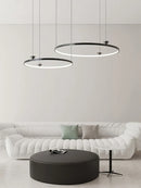 Axyaa Annular Pendant Lamp | Italian Minimalist Design | Creative Dining Room Bedroom Light