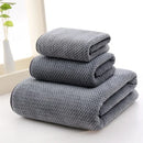 Axyaa Pineapple Grid Coral Fleece Towel Set