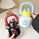 Axyaa Big Belly Water Bottle with Handle and Tea Filter