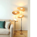 Axyaa Bamboo Lotus Leaf Floor Lamp Zen Spirit Lighting