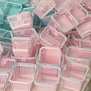 Axyaa Mini Storage Baskets Set in Macaron Colors for Desktop & Bathroom Organization