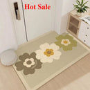Axyaa Crystal Velvet Door Floor Mat - Zero Formaldehyde Entryway Carpet