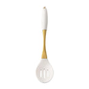 Axyaa White Gold Silicone Kitchen Utensils Set - Heat-resistant Cooking Tools