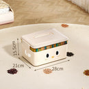 Axyaa Stackable Storage Box Organizer with Lid: Toys, Snacks, Books, Sundries Home Organization