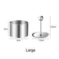 Axyaa Stainless Steel Round Mousse Mold with Lid - Food Decoration Cooking Tools