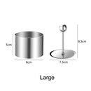 Axyaa Stainless Steel Round Mousse Mold with Lid - Food Decoration Cooking Tools