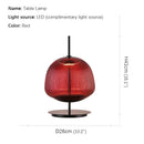 Axyaa Glass Table Lamp LED Decoration Desk Light